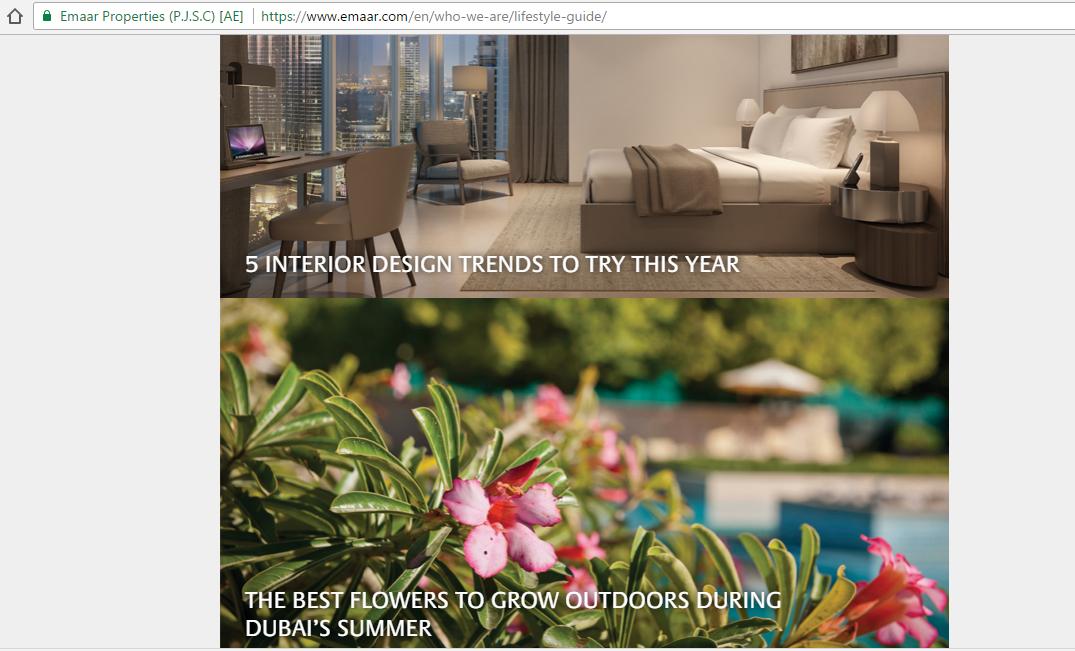 Emaar editorial experience
